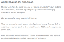 Load image into Gallery viewer, Regular Gel (Semi-Gloss) Golden 236ml