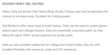 Load image into Gallery viewer, Heavy Gel (Gloss) Golden 236ml