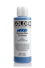 Load image into Gallery viewer, FL Cerulean Blue ChromiumACRYLIC PAINTGolden Fluid