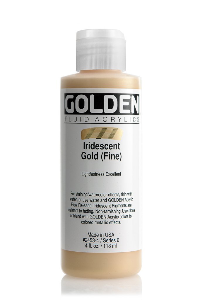 FL Iridescent Gold (Fine)ACRYLIC PAINTGolden Fluid