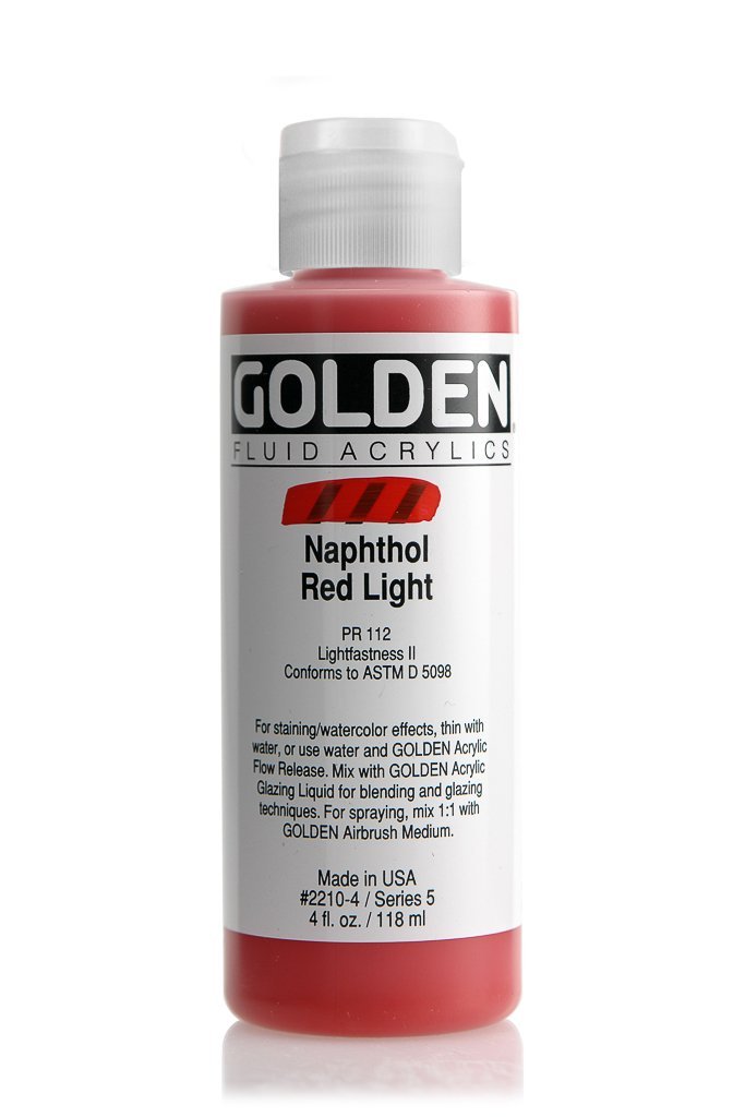 FL Napthol Red LghtACRYLIC PAINTGolden Fluid