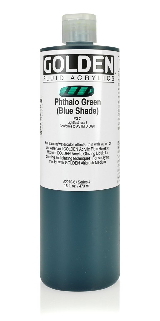 FL Phthalo Green (Blue Shade)ACRYLIC PAINTGolden Fluid