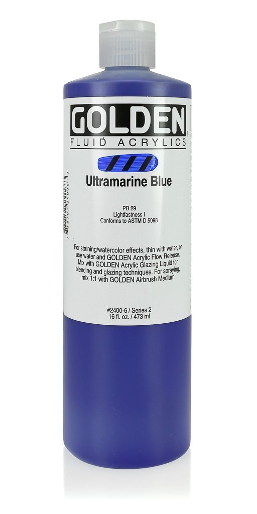 FL Ultramarine BlueACRYLIC PAINTGolden Fluid
