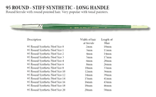 Load image into Gallery viewer, 95 Neef Round Stiff Synthetic
