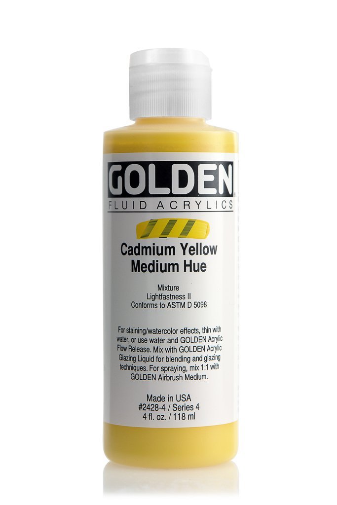 FL Cadmium Yellow Medium HueACRYLIC PAINTGolden Fluid