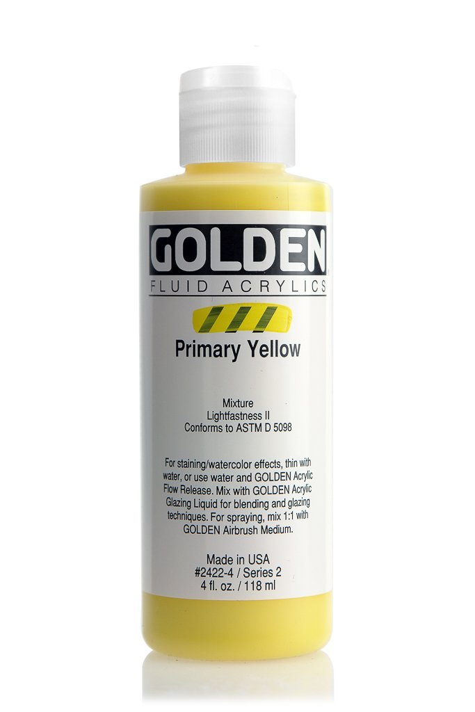 FL Primary YellowACRYLIC PAINTGolden Fluid