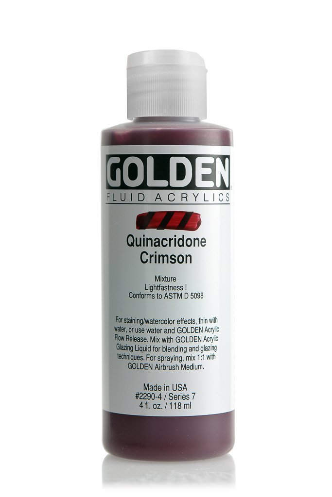 FL Quinacridone CrimsonACRYLIC PAINTGolden Fluid