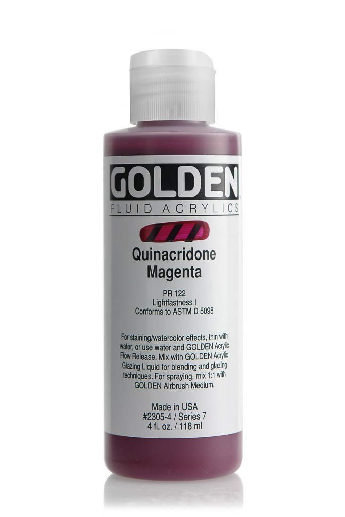 FL Quinacridone MagentaACRYLIC PAINTGolden Fluid