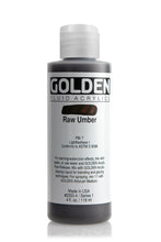 Load image into Gallery viewer, FL Raw UmberACRYLIC PAINTGolden Fluid
