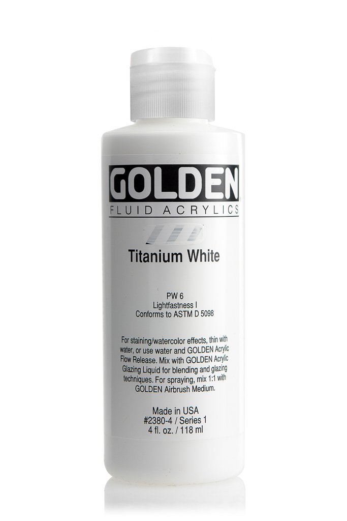 FL Titanium WhiteACRYLIC PAINTGolden Fluid