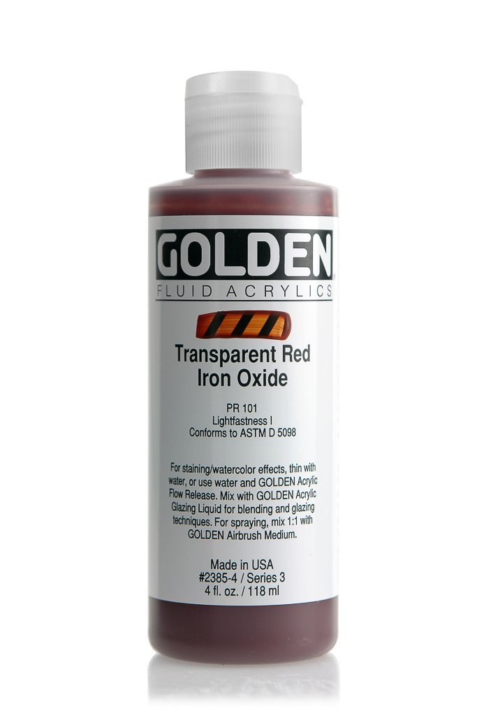 FL Transparent Red Iron OxideACRYLIC PAINTGolden Fluid