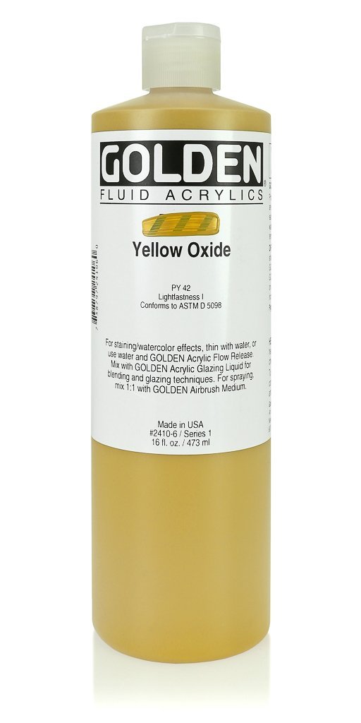 FL Yellow OxideACRYLIC PAINTGolden Fluid