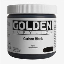 Load image into Gallery viewer, HB Carbon BlackACRYLIC PAINTGolden Heavy Body
