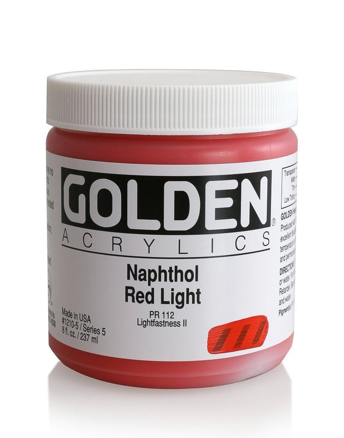 HB Napthol Red LightACRYLIC PAINTGolden Heavy Body