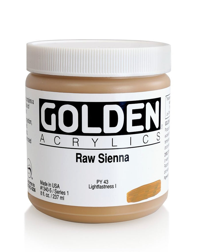 HB Raw SiennaACRYLIC PAINTGolden Heavy Body