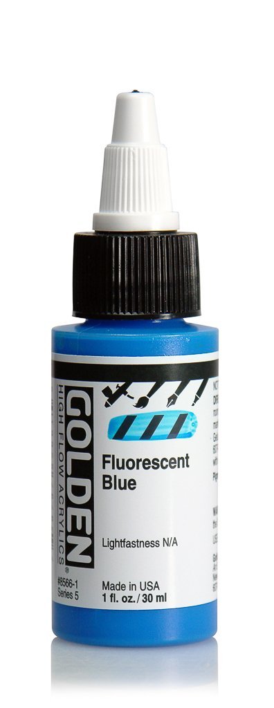 HF Fluorescent BlueACRYLIC PAINTGolden High Flow