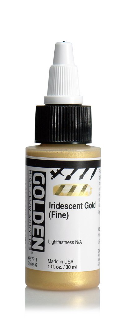 HF Iridescent Gold FineACRYLIC PAINTGolden High Flow