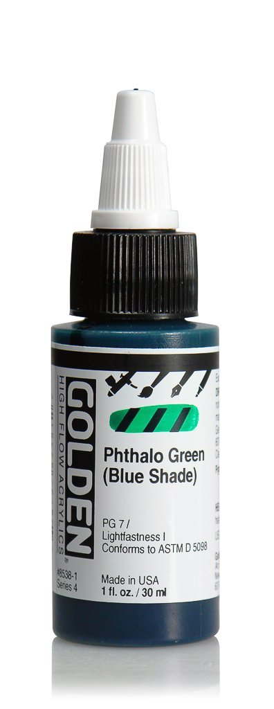 HF Phthalo Green (Blue Shade)ACRYLIC PAINTGolden High Flow