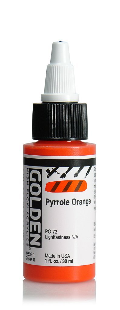HF Pyrrole OrangeACRYLIC PAINTGolden High Flow