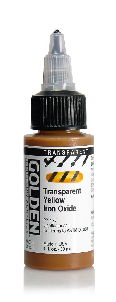 HF Transparent Yellow Iron OxideACRYLIC PAINTGolden High Flow